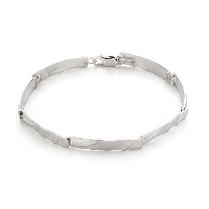 N° 73 Silver organic bracelet