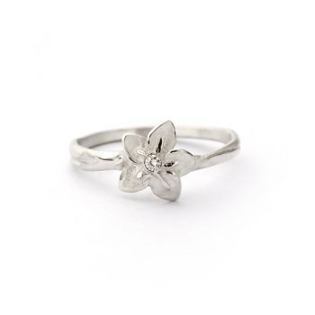 Zilveren ring met diamant N° 001 SET