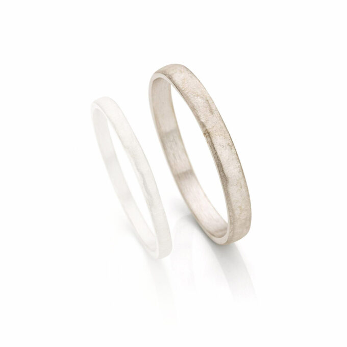 White gold wedding ring for men N° 055_0