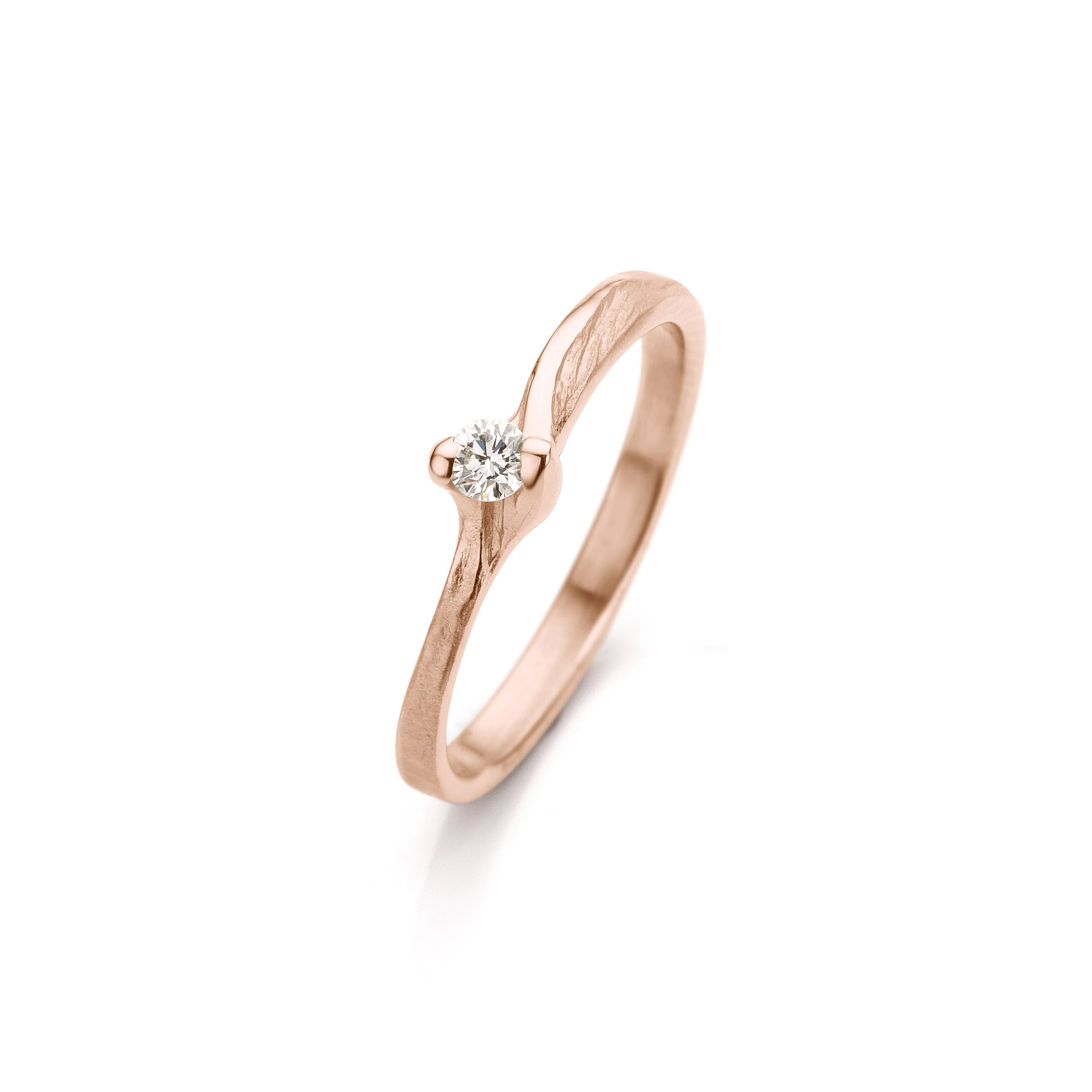 The Elena Rose Gold - Oval Solitaire Engagement Ring – Modern Gents