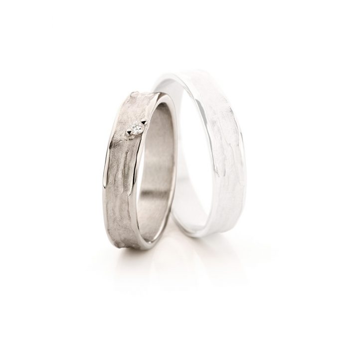 White gold wedding rings N° 22_1 lady's ring