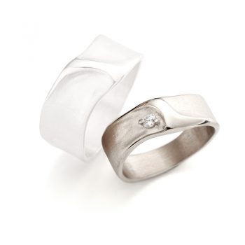 White gold wedding ring N° 34_1 lady's ring