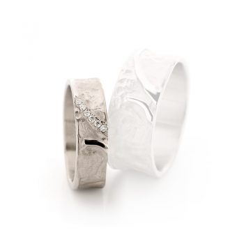 White gold wedding ring N° 37 lady's ring