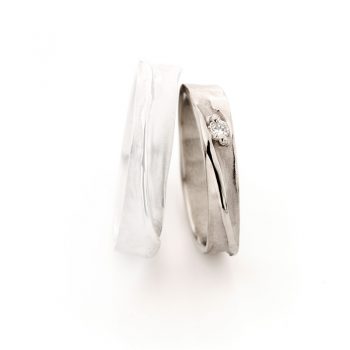 White gold wedding ring N° 39_1 lady's ring