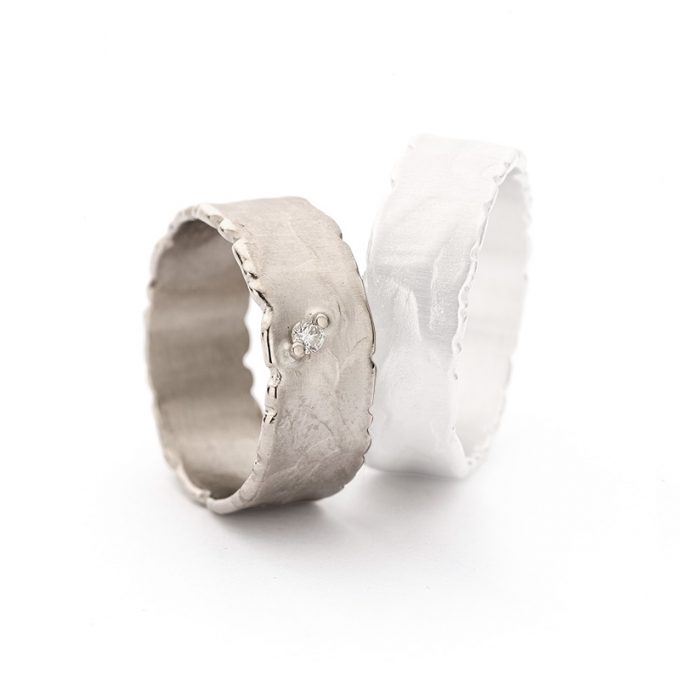 White gold wedding ring N° 41 lady's ring