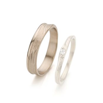 White gold wedding ring for men