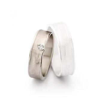 White gold wedding rings N° 9_1 lady's ring