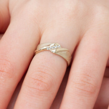 Witgouden ring met diamanten N° 023 model foto
