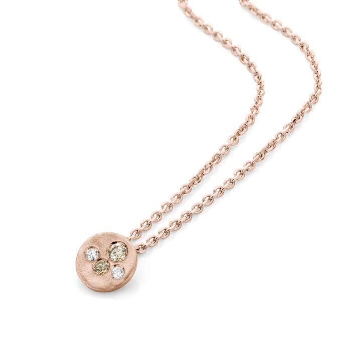 Rose gold necklace with pendant