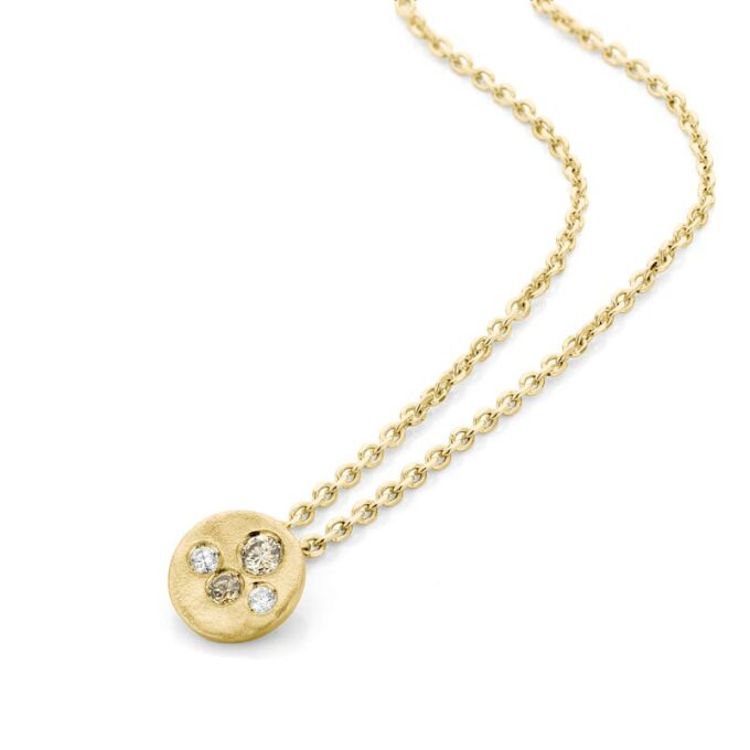 Yellow gold necklace with pendant