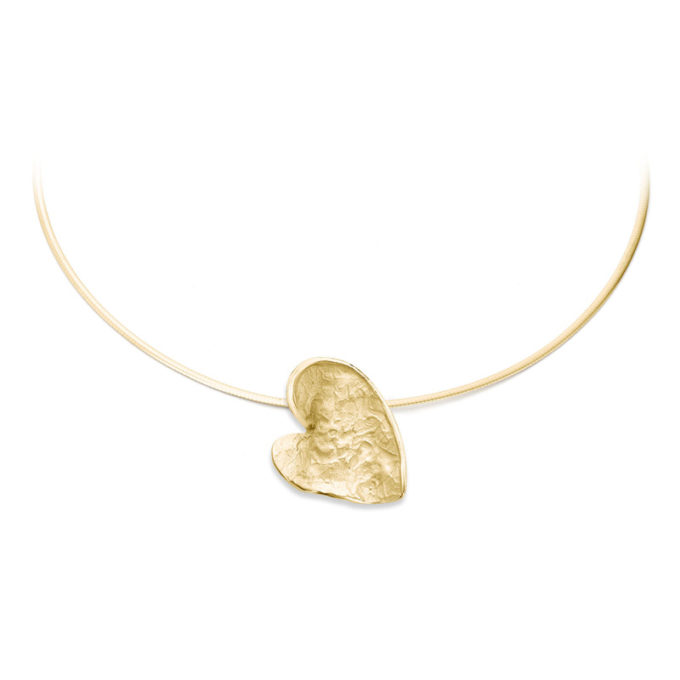 N226 yellow gold memorial necklace