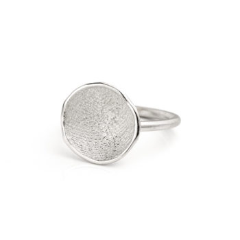 Ring N° 63 fingerprint silver