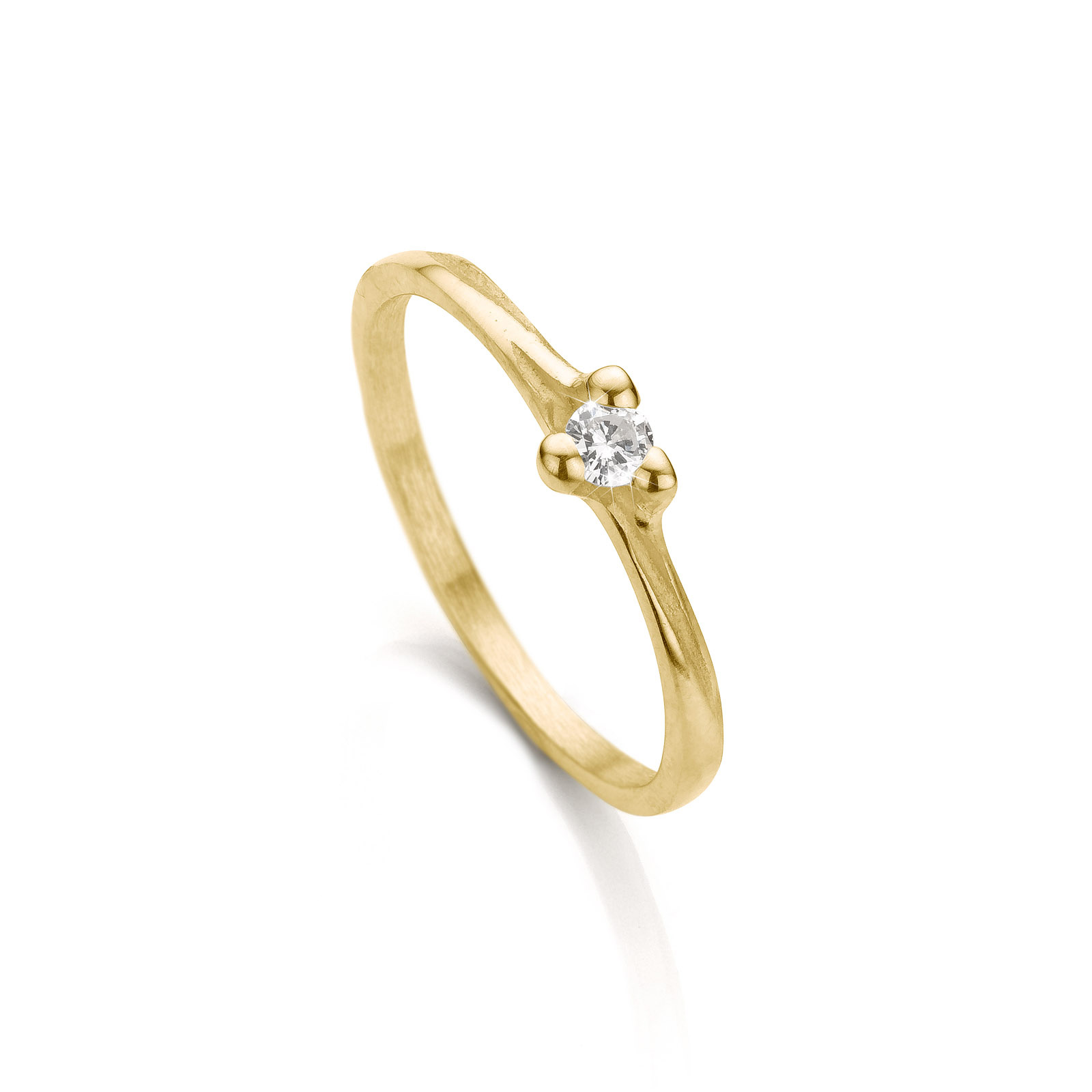 snel Voorganger door elkaar haspelen N° 059 Handgemaakte witgouden verlovingsring met diamant - Ines Bouwen  Jewelry