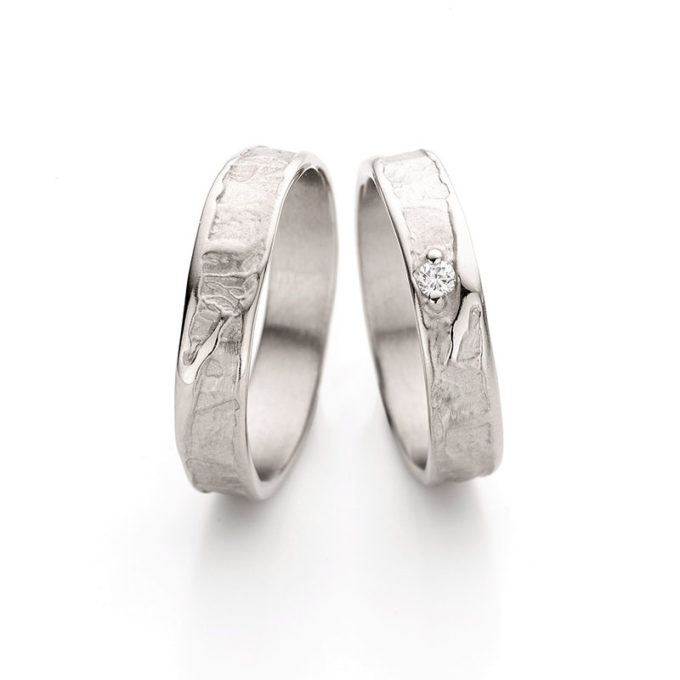 Wedding Rings N° 46_1 white gold rhodium diamonds