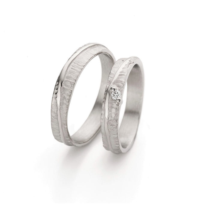 Wedding Rings N° 47_1 white gold rhodium diamonds