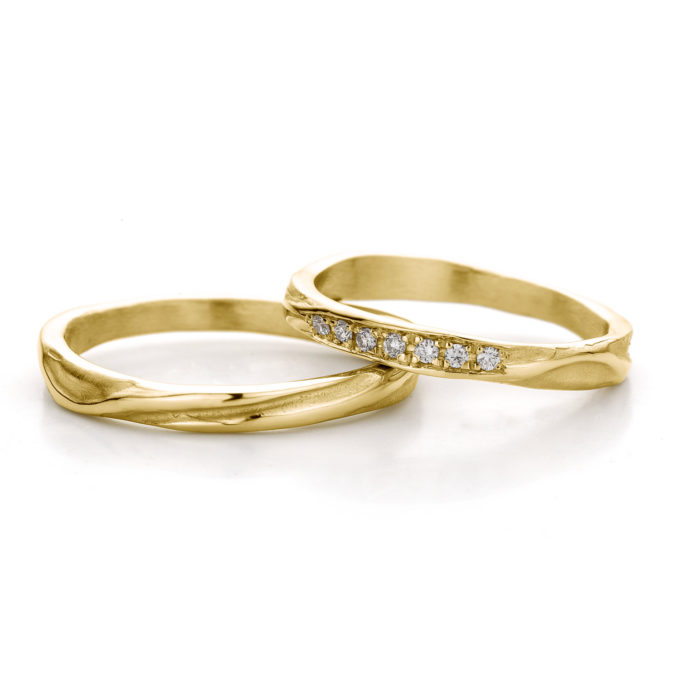 Wedding bands N° 45_ 7 yellow gold