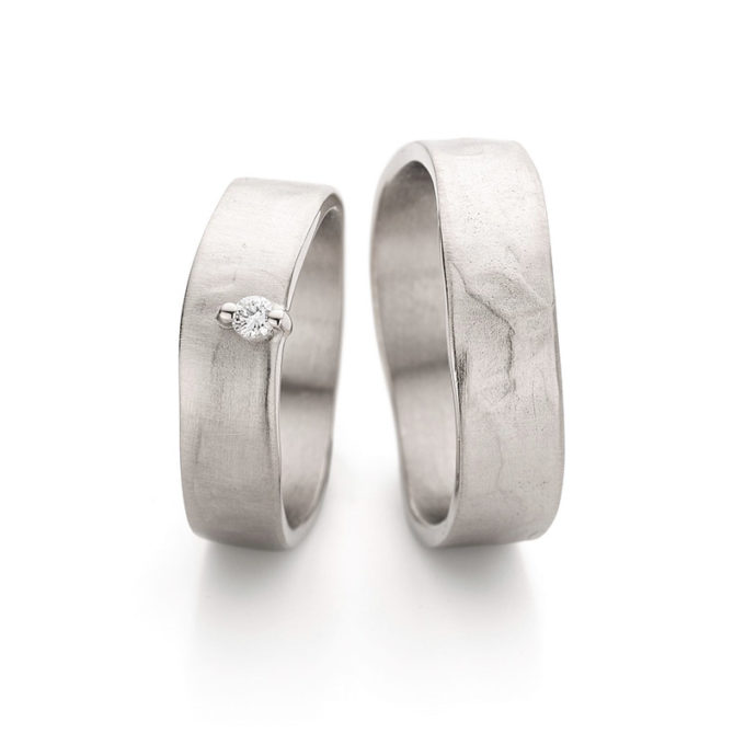 Wedding rings N° 11-2_1 white gold diamond