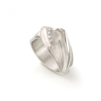 Silver ring with diamond N° 215 SET