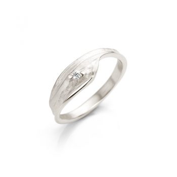 Silver ring with diamond N° 025 SET