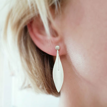 Silver stud earrings N° 191 model