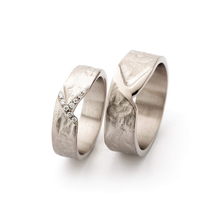 White gold wedding rings N° 20_9