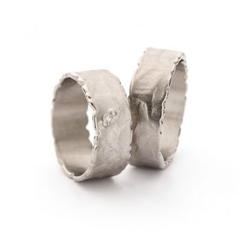 White gold wedding rings N° 41