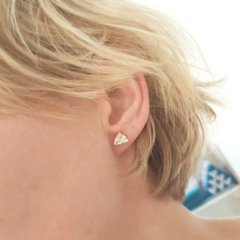 white gold stud earrings N° 034 SET model